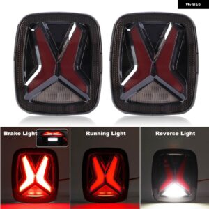 ジープ LED テールライト リアブレーキライト ラングラー TJ カー アクセサリー YJ CJ 防水 LED 12V DRL リバーステールランプ LED ライト - us　version