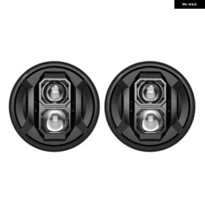 ジープ 7インチ LED ヘッドライト ラングラー LADA NIVA 4X4 ラングラー JK ラウンド 7インチ ヘッドライト H4 DOT 承認 HI/LO ビーム ヘッドランプ - 2pcs