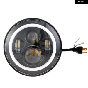 ジープ 7インチ LED ヘッドライト 12V DRL LED ライトカー アクセサリー アンバー ターン 7インチ LED ヘッドランプ LADA NIVA ラングラー JK CJ TJ - 02　1pcs