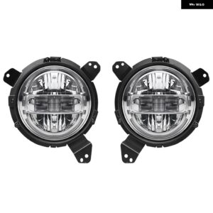 ジープ 7インチ LED ヘッドライト JK LADA NIVA ラングラー JL 2018 2019 2020 ハイ/ロービーム DRL デイタイム ランニングライトカー アクセサリー - JL　Chrome