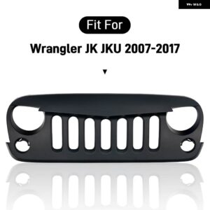 ジープ フロントレーシング グリル ラングラー JK 2007-2017 メッシュマスクカバー 自動 グリル 外装 車 アクセサリー - TYPE　C