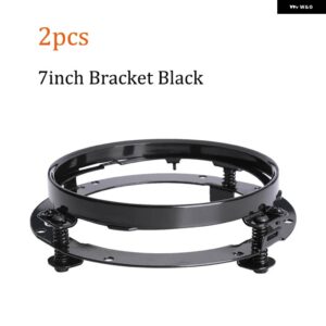 ジープ LADA NIVA 4X4 LED デイタイム ランニングライト 7インチ LED ヘッドライト DRL ウィンカー LED ライト LED 12V ライト アセンブリ JK - 02　black　2pcs