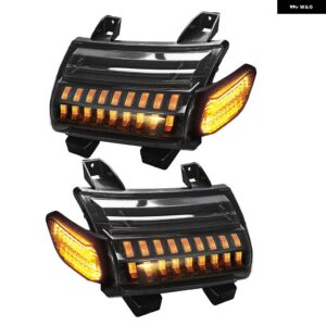 ジープ ANGLELITE LED ウィンカー ホワイト DRL パーキング ライト アンバー ラングラー JL JLU ルビコン サハラ 2018-2020 専用車ライト - high　configuration
