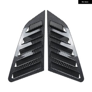 アウディ A3 S3 8Y 2021-2024 リアサイドウィンドウルーバーシャッター トリム カーボンルック/グロスブラック フロントガラス シェード ブラインド カバー - Carbon Fiber Look