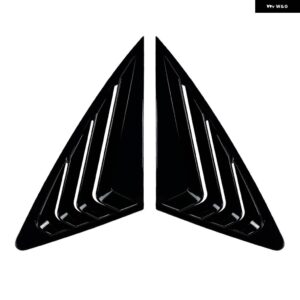 アウディ Q3 F3 SLINE 2019-2024 アウター リアサイドウィンドウルーバーシャッター トリム カバー カーボンルック/グロスブラック フロントガラス - Glossy Black