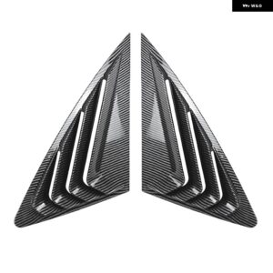 アウディ Q3 F3 SLINE 2019-2024 アウター リアサイドウィンドウルーバーシャッター トリム カバー カーボンルック/グロスブラック フロントガラス - Carbon Fiber Look