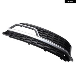 アウディ A5 S5 S ライン 2013-2016 車クロームブラックラインフロント バンパー フォグライト ランプ グリル カバー クローズドセルラー グリッド - Fog lamp cover2 R