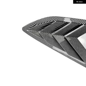アウディ リアサイドウィンドウルーバーシャッターカバー A5 S5 F5 スポーツバック 4ドア 2017-2024 バック フロントガラス サン ブラインド シェード シー - Carbon Fiber Look