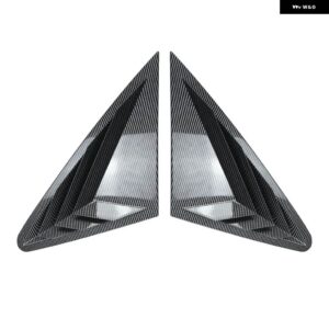 アウディ リアルーバーウィンドウサイドシャッターカバー Q5 FY セダン 2018-2024 トリム ステッカー エアベント スクープ ABS ブラック/カーボンルック - Carbon Look