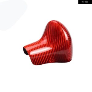 アウディ A スタイル A4L A5 Q5 ギア シフト ノブヘッド トリム カバー ステッカー カーボン - red