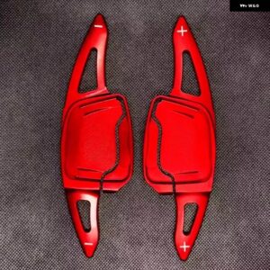 アウディ A4L A5 A6L A7 A3 2020-2024 ステアリングホイール 合金 シフト パドルエクステンション - Red