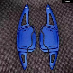 アウディ A4L A5 A6L A7 A3 2020-2024 ステアリングホイール 合金 シフト パドルエクステンション - Blue