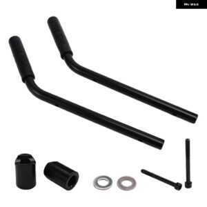 ジープ ラングラー JK 2007-2017 ルーフハンドル内側手すりキット - Black　Rear　Handle