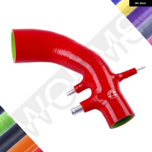 アルファロメオ フィアット アバルト グランデ プント EVO MITO QV シリコーン誘導吸気ホースキット - Red