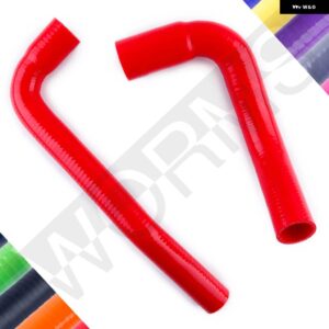 ジープ 1987-2006 ラングラー YJ TJ 2.4L 4.2L シリコン 冷却液 ラジエーター ホースキット 1988-97 - Red