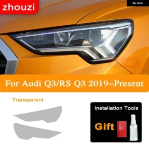 アウディ Q3 F3 RS Q3 スポーツバック 2019-ON ヘッドライト ティントブラックフィルム テールライト クリア TPU ステッカー - Headlight T