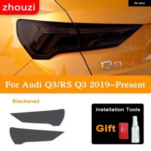 アウディ Q3 F3 RS Q3 スポーツバック 2019-ON ヘッドライト ティントブラックフィルム テールライト クリア TPU ステッカー - Taillight B