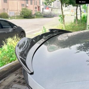アウディ リアルーフミッド スポイラー Q3 F3 スポーツバック S ライン 2019-24 テール翼テールゲートミドル トランク スポイラー - Roof Carbon Look
