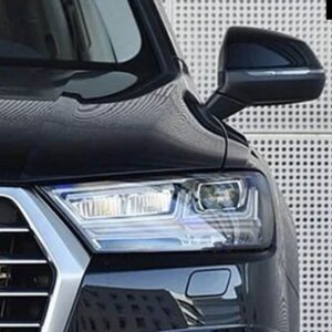 アウディ Q7 LED 2016-2019 ヘッドライト ベース ヘッドライト ライト ボックス ヘッドライト 黒 プラスチック シェル ヘッドライト シェル - Left