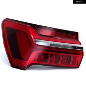 アウディ LED テールライト A6 C8 2019-2023 LED テールライト リアライト ブレーキ運転 フォグランプ 付き ウィンカーランプ - Outer Left