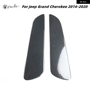 ジープ カーボン スタイル リア トランク トリム ABS パネル グランド チェロキー 2014-2020 2017 2016 2019 限定 WK2 2018 2015 アクセサリー - black