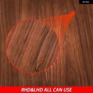 アウディ Q7 SQ7 4メートル 2016-2019 アクセサリーカーボンシート調整 コントロール パネル トリム カバー 車内 装飾 ステッカー - Wood Grain D