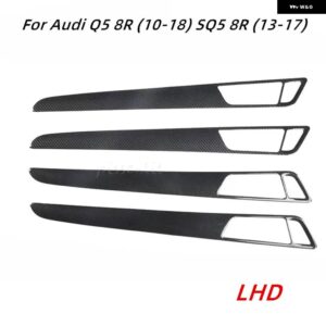アウディ Q5 8R 2010-18 SQ5 8R 13-17 アクセサリー カーボン スタイル 室内 装飾 センター コンソール ドア インテリア ステッカー ABS - C LHD