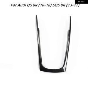 アウディ Q5 8R 2010-18 SQ5 8R 13-17 アクセサリー カーボン スタイル 室内 装飾 センター コンソール ドア インテリア ステッカー ABS - A