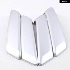 アウディ Q5 年度 2018 2019 ABS カーボンインサイドドア アームレスト ハンドルカバー トリム モールディング ステッカー インテリア アクセサリーカー - ABS chrome