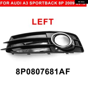 アウディ 1/2個 フロント フォグライト フレーム A3 スポーツバック 8P S ライン 2009-2012 - 1PC Left