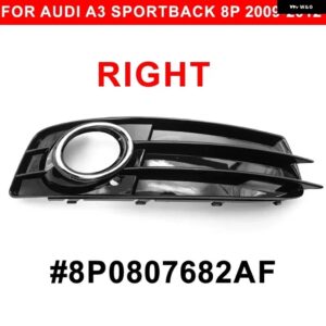 アウディ 1/2個 フロント フォグライト フレーム A3 スポーツバック 8P S ライン 2009-2012 - 1PC Right