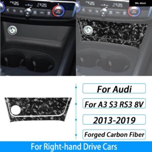 アウディ A3 S3 RS3 8V 2013-2019 カーボンセンター コンソール 電源コンセント パネル カバー カー インテリア アクセサリー ステッカー - Forged Carbon Fiber5
