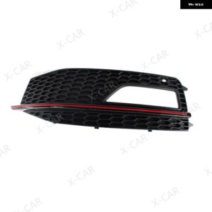 アウディ A4 B8 2012-15 S4 S-LINE フェイスリフトフロントバンパー フォグライト ランプ グリル カバー フレーム - red left