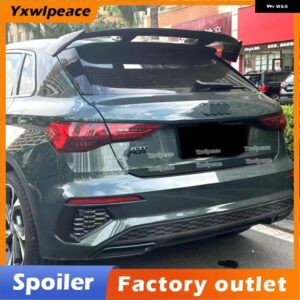 アウディ ABS カーボンルック/ リア トランク スポイラー カーアクセサリー A3 ハッチバック A1 スポーツバック Q2 Q3 Q5 Q7 - Unpainted