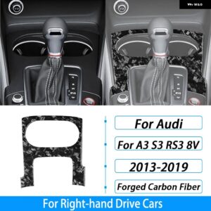 アウディ A3 S3 RS3 8V 2013-2019 カーボンウォーターカップ ホルダー サラウンド パネル トリム カバー インテリア アクセサリー ステッカー - Forged Carbon Fiber5