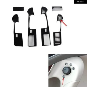 アウディ A6L A6 C6 38657 ABS カーボン スタイル 装飾 アクセサリー インテリア ギア ステッカー - B Windows Control