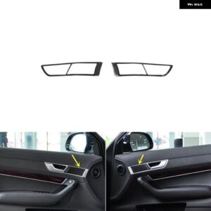 アウディ A6L A6 C6 38657 ABS カーボン スタイル 装飾 アクセサリー インテリア ギア ステッカー - Front door handle