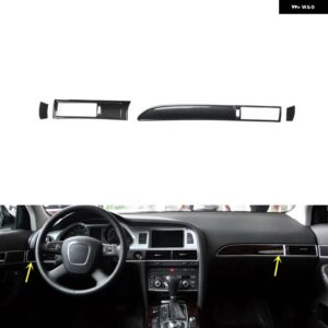 アウディ A6L A6 C6 38657 ABS カーボン スタイル 装飾 アクセサリー インテリア ギア ステッカー - Car front