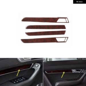 アウディ A6L A6 C6 38657 ABS マホガニー スタイル 装飾 アクセサリー インテリア モールディング ステッカー - Type A door trims