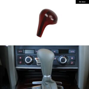 アウディ A6L A6 C6 38657 ABS マホガニー スタイル 装飾 アクセサリー インテリア モールディング ステッカー - AT Gear knob