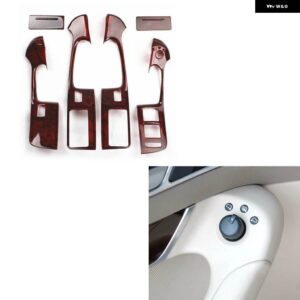アウディ A6L A6 C6 38657 ABS マホガニー スタイル 装飾 アクセサリー インテリア モールディング ステッカー - A Windows Control