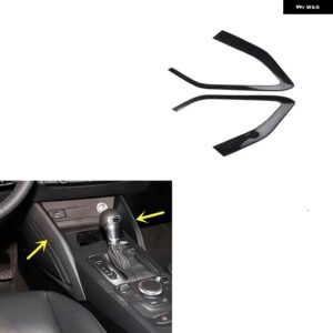 アウディ Q2 2018-24 プラスチック カーボン スタイル 装飾 アクセサリー インテリア ギア トリム ステッカー - Side gear