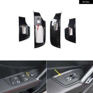 アウディ Q2 2018-24 プラスチック カーボン スタイル 装飾 アクセサリー インテリア ギア トリム ステッカー - A Power window