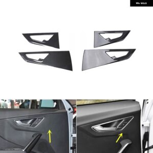アウディ Q2 2018-24 プラスチック カーボン スタイル 装飾 アクセサリー インテリア ギア トリム ステッカー - Door Handle