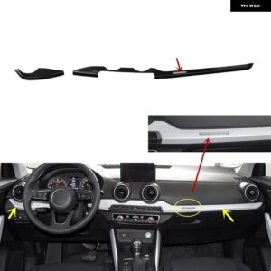 アウディ Q2 2018-24 プラスチック カーボン スタイル 装飾 アクセサリー インテリア ギア トリム ステッカー - Type B Car front