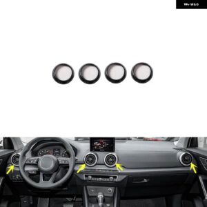 アウディ Q2 2018-24 プラスチック カーボン スタイル 装飾 アクセサリー インテリア ギア トリム ステッカー - Air vents