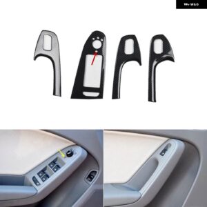 アウディ A5 8T3 2008-16 プラスチック カーボン スタイル 装飾 アクセサリー インテリア ステッカー - A Power window