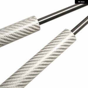 ジープ グラディエーター 2020+ フロント ボンネット フード ダンパー ガス ストラット リフト サポート ショック アブソーバー - Silver　Carbon　Fiber