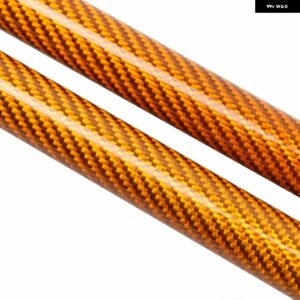 ジープ グラディエーター 2020+ フロント ボンネット フード ダンパー ガス ストラット リフト サポート ショック アブソーバー - Orange　Carbon　Fiber