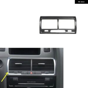 アウディ Q7 4L 2006 07 08 09 10 11 12 13 14 15 プラスチック カーボン スタイル 装飾 アクセサリー インテリア ギアドア トリム ステッカー - Middle air vent